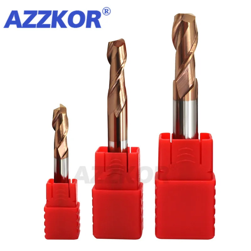 Фреза с покрытием сплава вольфрамовый стальной инструмент Cnc Maching 2 лезвия