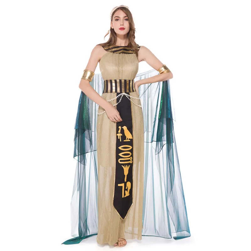 Платье богини Клеопатры для взрослых косплея на Хэллоуин египетский фараон
