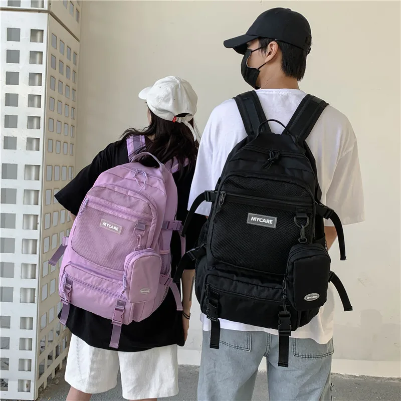 New Trend Tooling Backpack Female College Students Schoolbag Large Capacity Leisure Outdoor Travel Backpack 2021