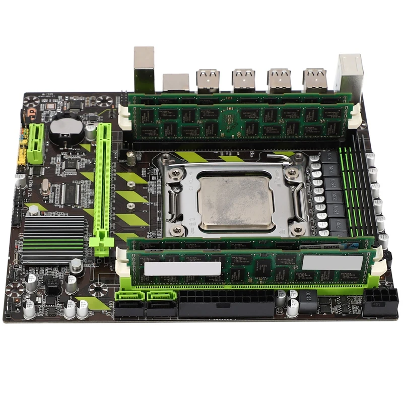 X79G LGA2011 практичная материнская плата для настольного компьютера с E5 2689 CPU 4x8G ECC