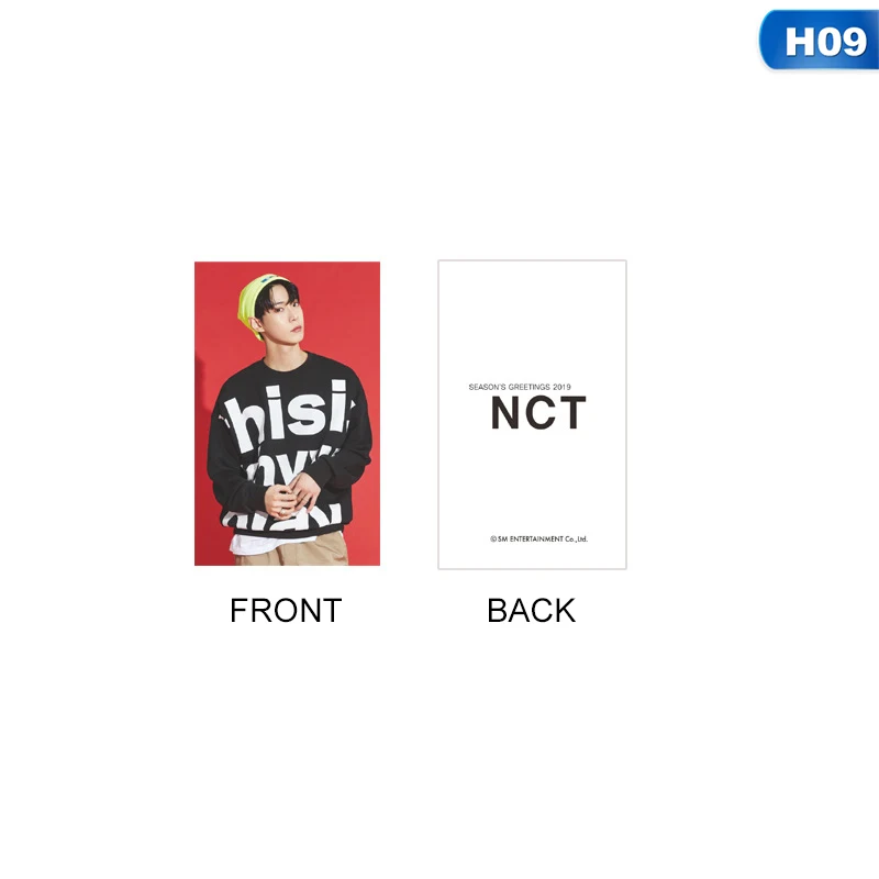 1 шт. GREETING NCT seasоткрытка для фотосъемки с изображением морской волны Taeyong Mark автограф Фотокарта Lomo - Цвет: H09