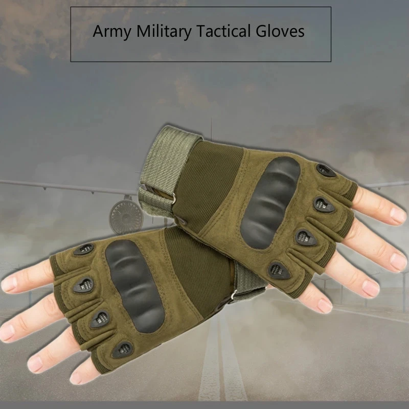 Перчатки мужские с закрытыми пальцами военные тактические митенки для