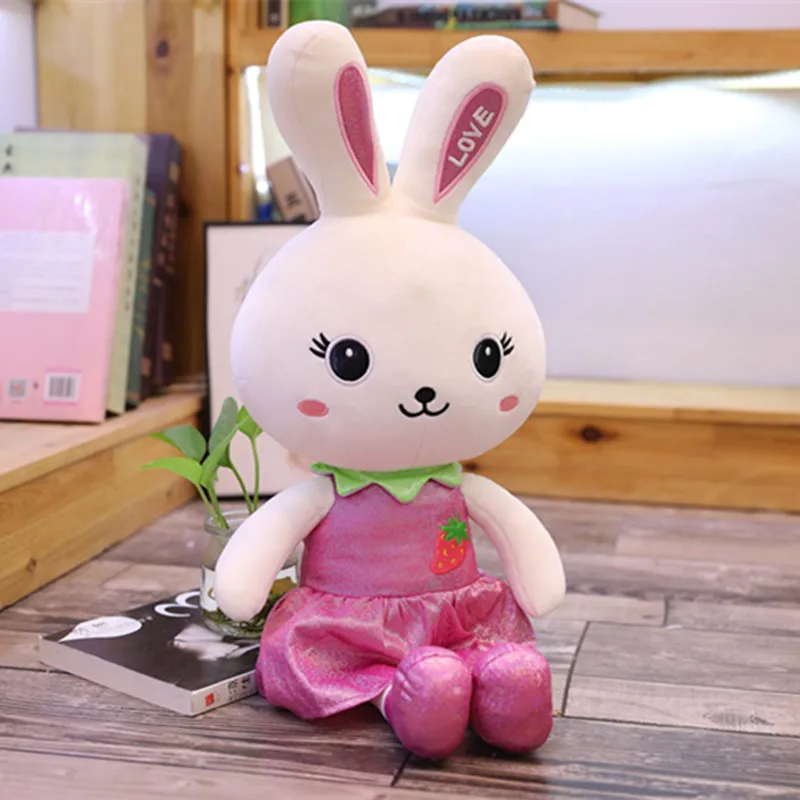 Hot New Kawaii Fruit Rabbit Plush Toys Stuffed Soft Lovely Animal Pillow Cute Valentine's Gift For Girls Kids Children Birthday | Игрушки