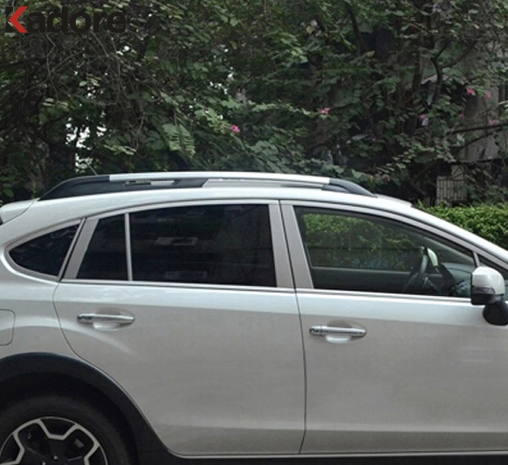 Cubierta de postes de pilar de ventana de acero inoxidable para Subaru Impreza XV 2012 2013 Hatchback, moldura, guarnición, accesorios de coche