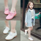 2019 детская обувь для девочек кожаная обувь мягкая на ощупь детская обувь для младенцев малышей мальчиков в британском стиле студентов для выступлений повседневная обувь
