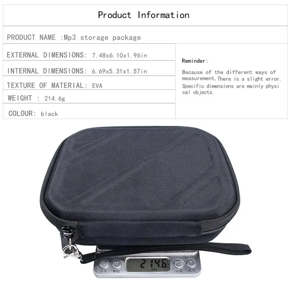 Защитная сумка портативный защитный чехол для хранения SONY NW WM1A на молнии