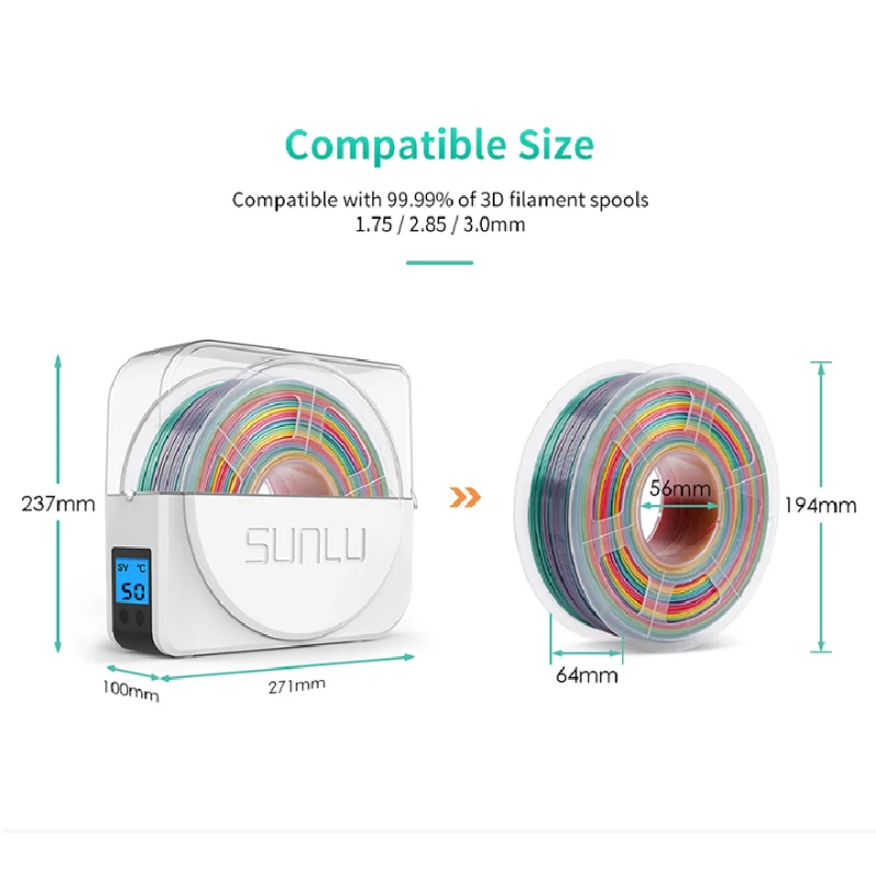 Коробка для сушки нити SUNLU 3D FilaDryer S1 коробка хранения 3D-принтера аксессуары