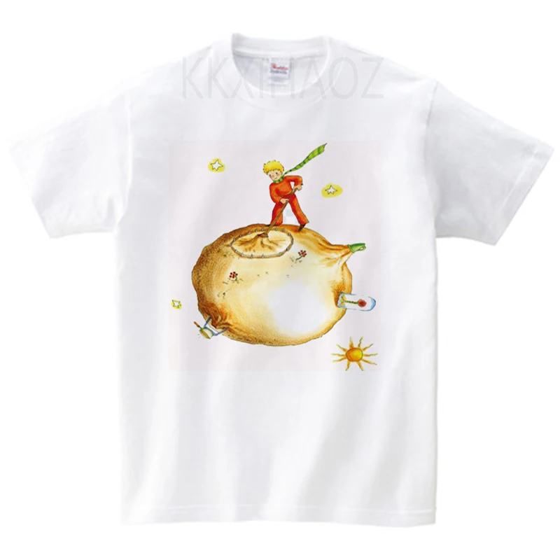 Коллекция 2021 года детские футболки унисекс с изображением Маленького принца