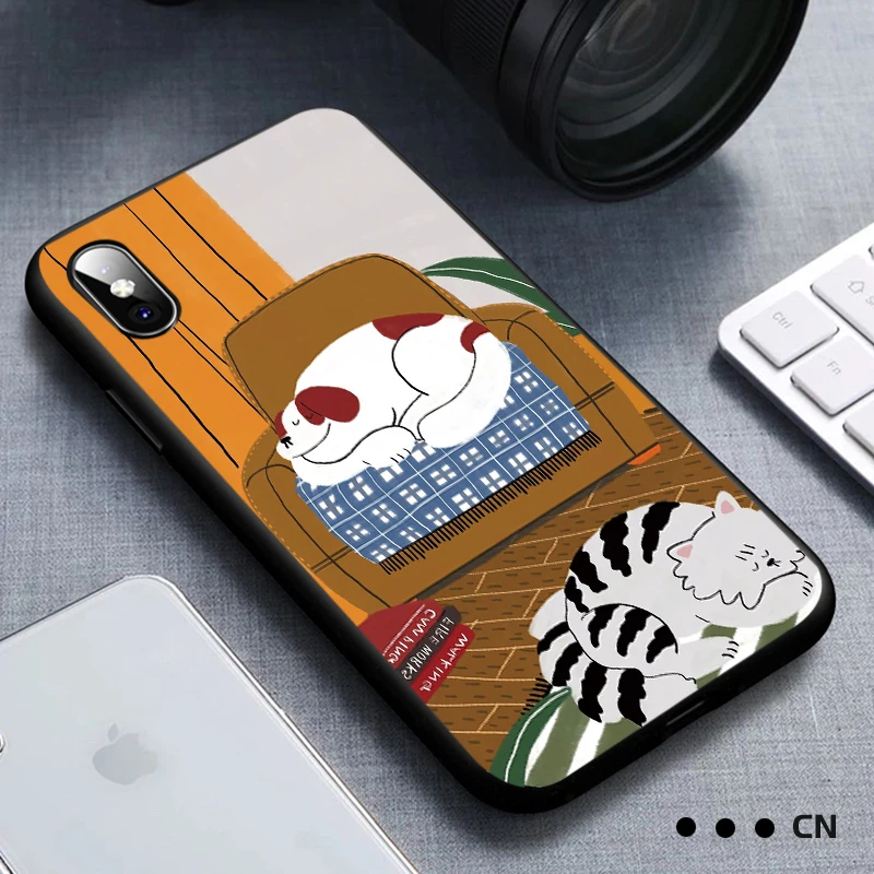 С милым мультипликационным принтом для huawei P20 P30 P10 P9 P8 Коврики 30 20 Lite P Smart Y6 Y7 Pro 2019