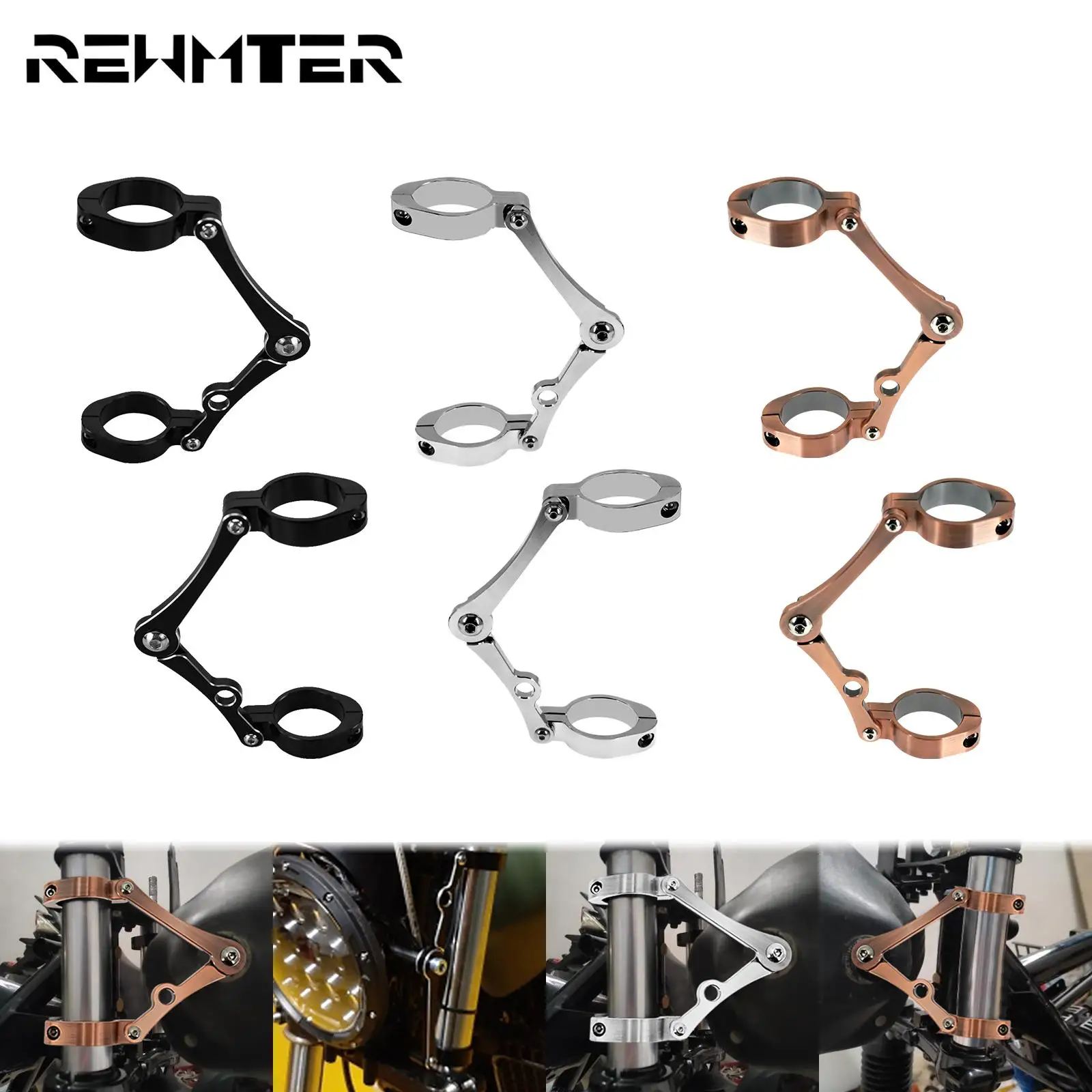 

Мотоцикл Универсальный 39 мм-41 мм кронштейн для фары крепление зажим Кафе Racer вилка держатель трубки для Harley Touring Sportster Softail FL