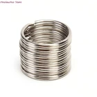 Полированное разрезное кольцо 100 мм, из нержавеющей стали, диаметр 12, 15, 16, 20 мм, Брелок-талисман шт.