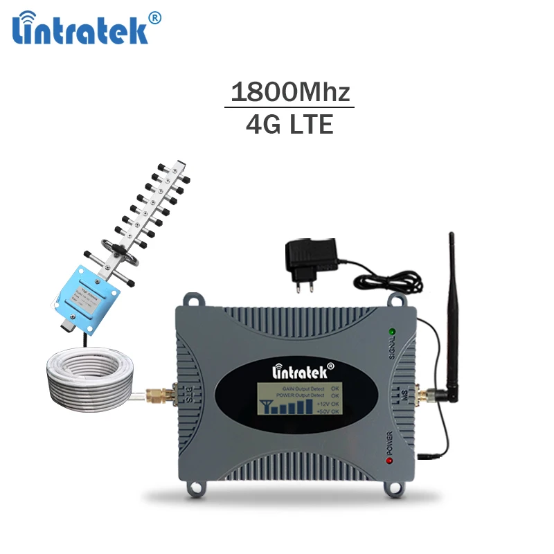 Lintratek Signal Repeater 4G 1800Mhz LTE Booster GSM 1800 Ampli Band 3 DCS Amplifier Network | Мобильные телефоны и