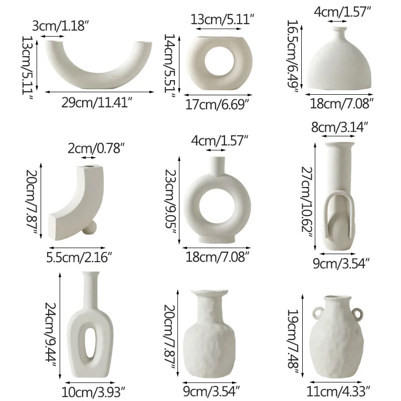 Керамическая ваза в современном дизайне декоративные вазы для гостиной товары