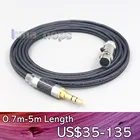 LN007124 4,4 мм XLR черный 99% чистый PCOCC кабель для наушников AKG Pro Audio K371 K361 K240MK II, Q701, K702, K181, M220 наушники