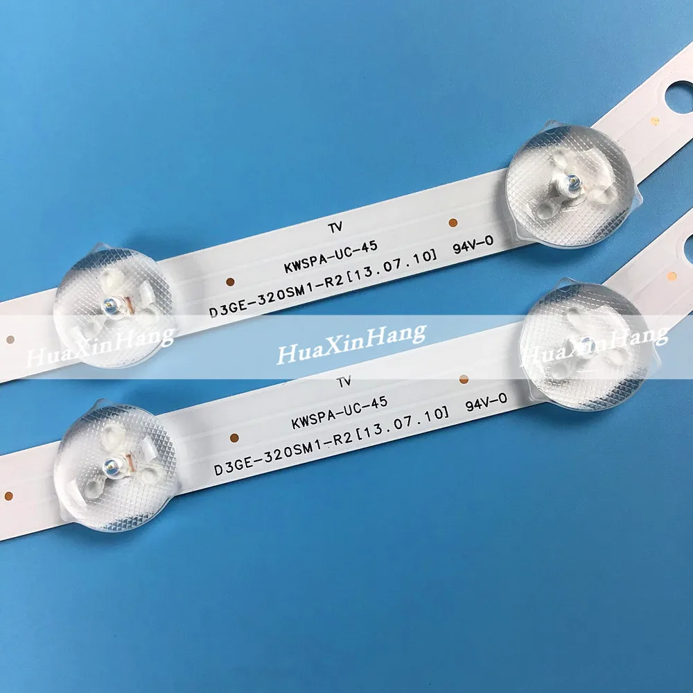 

2 pieces 12LED LED Backlight strip For Samsung D3GE-320SM1-R2 LM41-00001R UE32H5373 2013SVS32 FHD 3228N1 BN96-35204A BN96-34193A