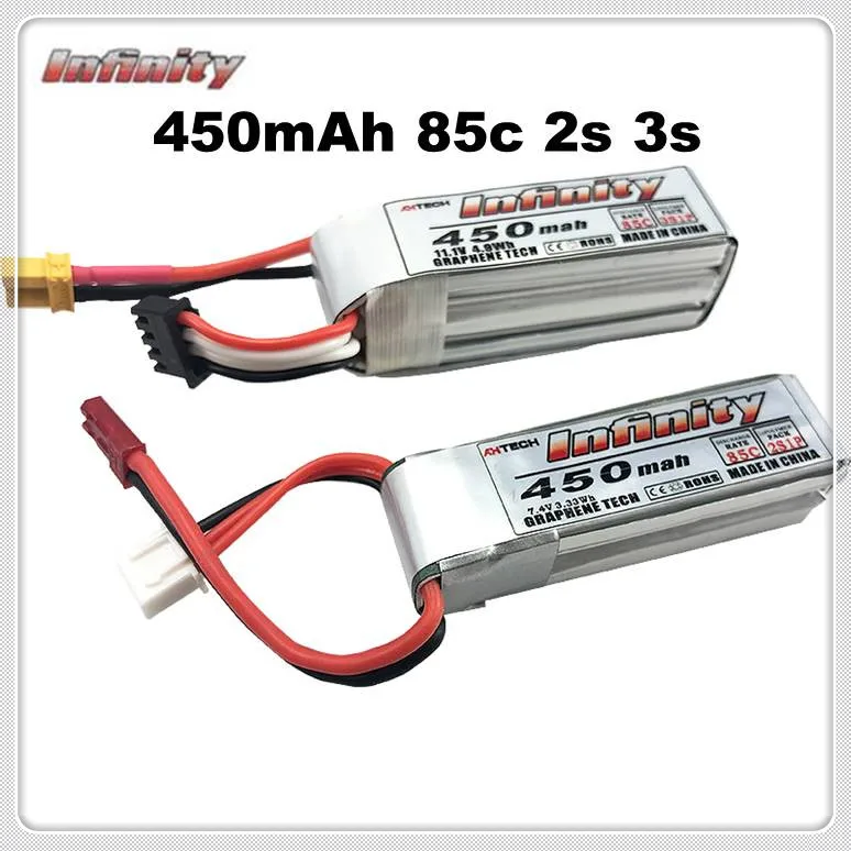 Infinity LiPo Battey 450 мАч 2S 3S 85C JST XT30 Разъем для RC FPV racing Drone | Игрушки и хобби