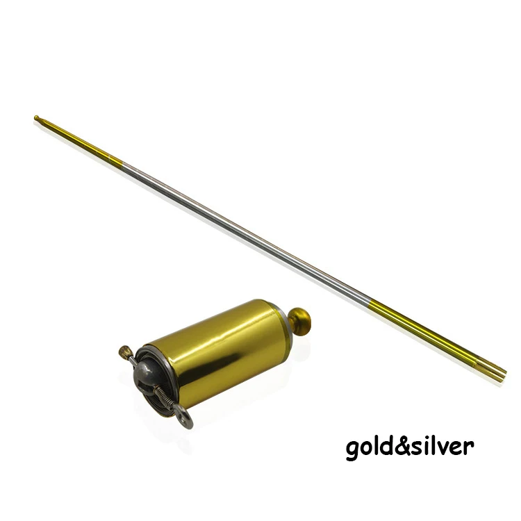 gold silver150 1 шт. Волшебная телескопическая палка из нержавеющей стали для самозащиты Боевая палка для искусства карманная ручка для выступлений удлинительные палки - Цвет: gold silver150