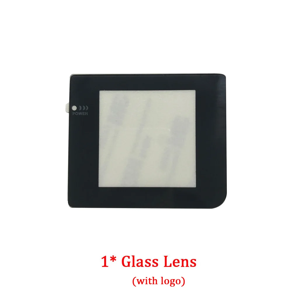 Glass Lens Сменные комплекты жк-экрана для GBP, подсветка экрана с ленточным кабелем для kingd GBP, ЖК-экран, высокий светильник, консоль для геймпада, Новинка - Цвет: Glass Lens