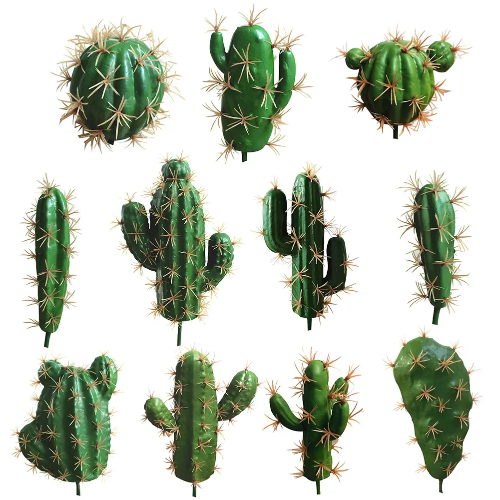1Pc Foam Artificial Cactus Succulent Plant Bonsai Green Desktop Creative DIY Fake Office Desk Home Party Decor | Дом и сад