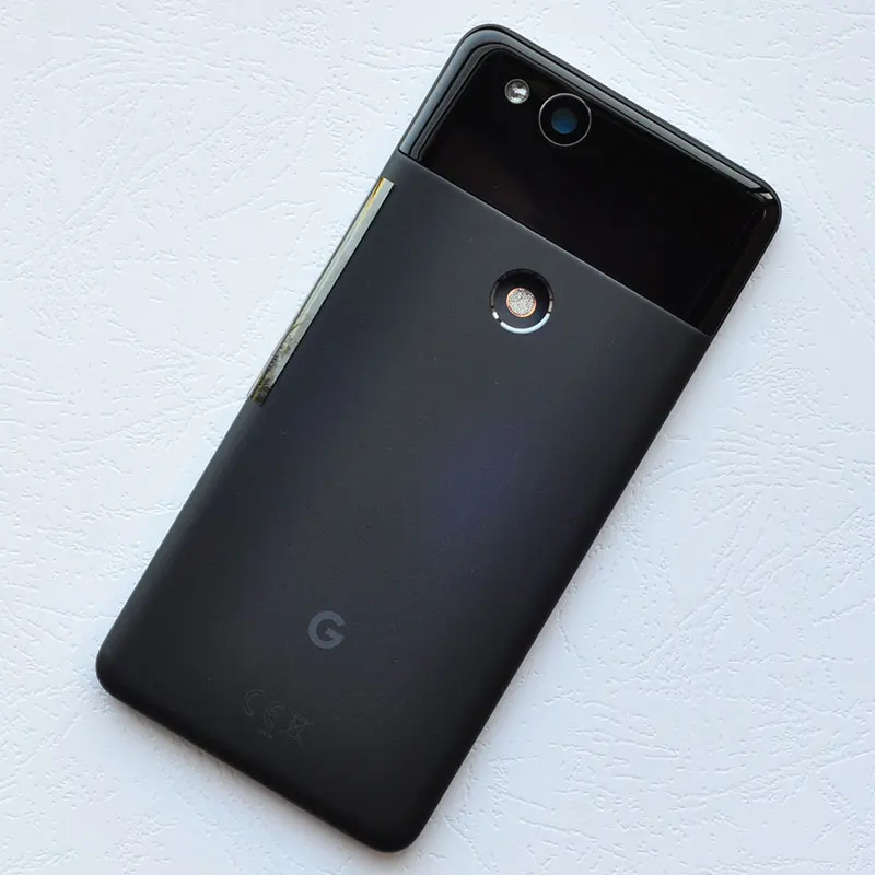 Black ZUCZUG металлический 5,0 дюймовый задний корпус для Google Pixel 2, чехол на батарейку, чехол на дверь с боковыми клавишами+ объектив камеры+ светильник-вспышка - Цвет: Black