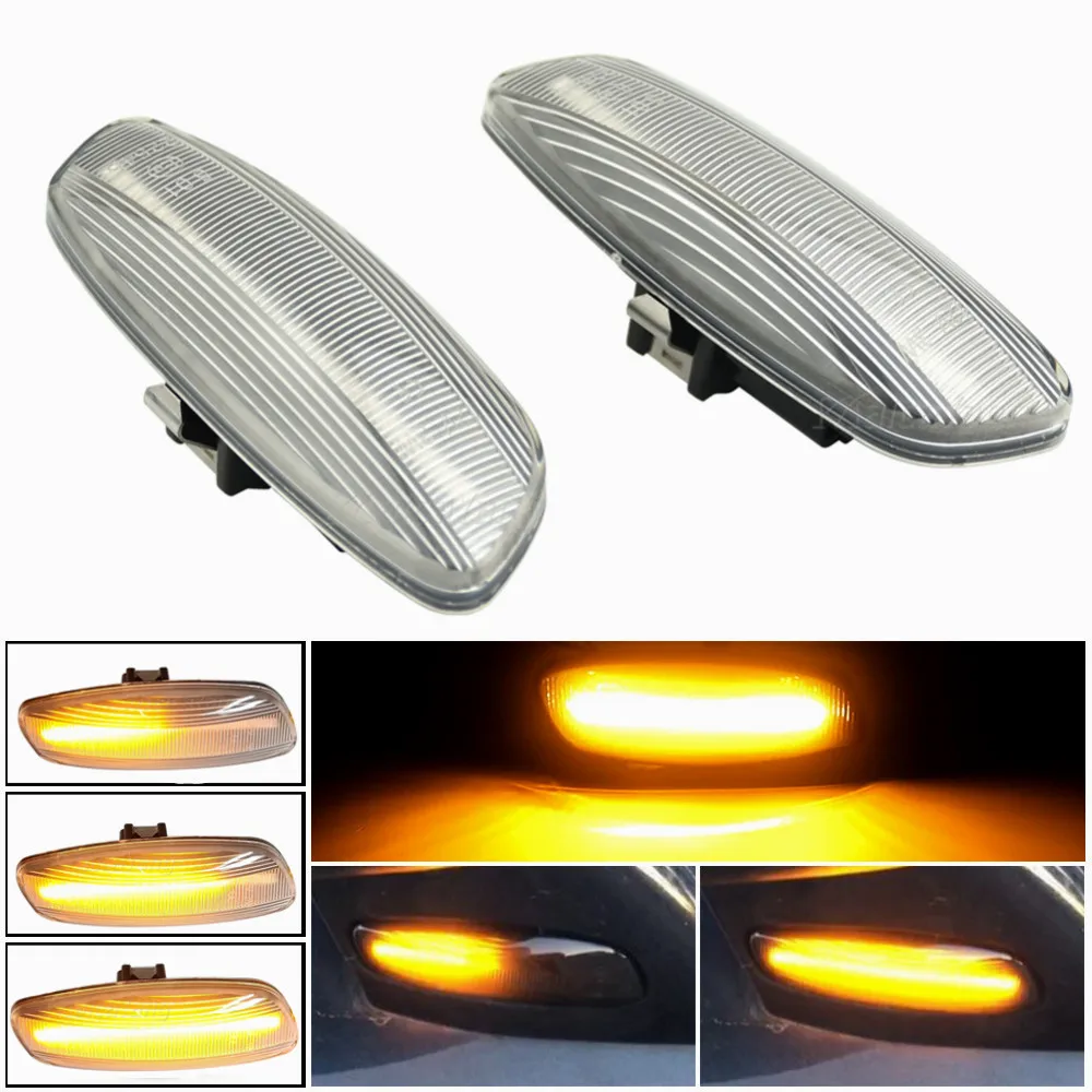

2Pcs Dynamic LED Side Marker Lights 12V Flowing Turn Signal Light Blinker For Citroen C3 C4 C5 DS3 DS4 for Peugeot 207 308 3008