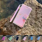 Роскошный зеркальный кожаный флип-чехол 3D для Umidigi A3 A3S F1 A5 A7 Pro, яркий Чехол-бумажник с подставкой и градиентным цветом, чехол, оболочка