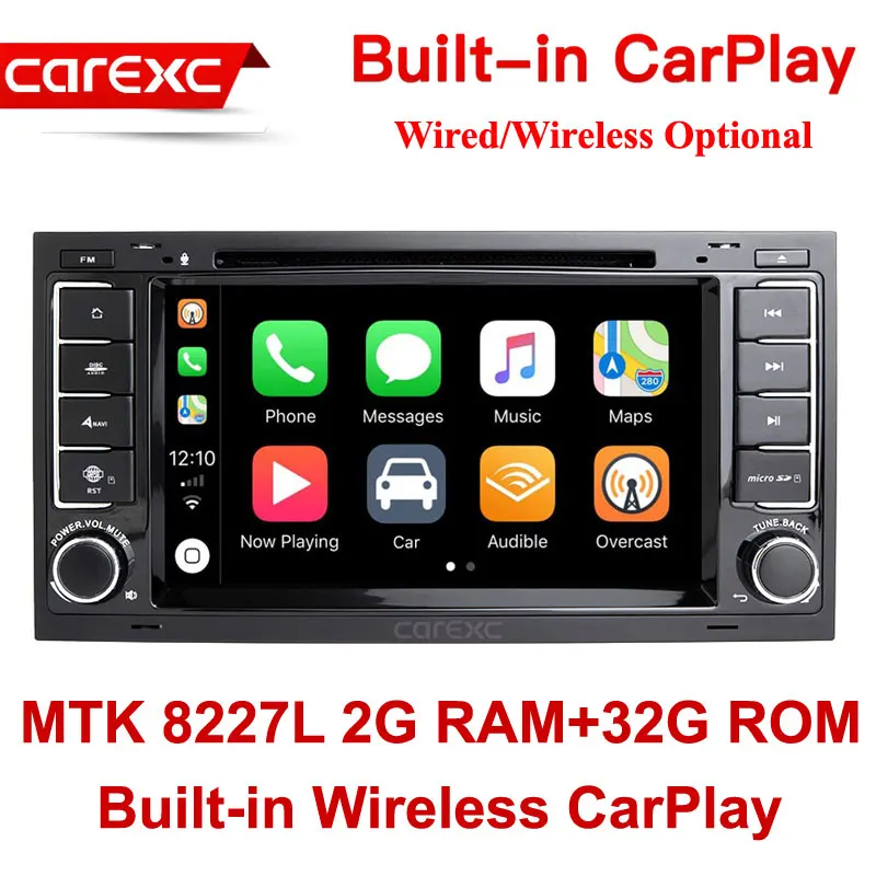 MTK 32G ROM CarExc 2-DIN Android 9,0 авто радио для VW Volkswagen Touareg T5 транспортер мультивен встроенный CarPlay с DVD gps навигационная автомобильная система Muiltmedia плеер - Цвет: MTK 32G ROM