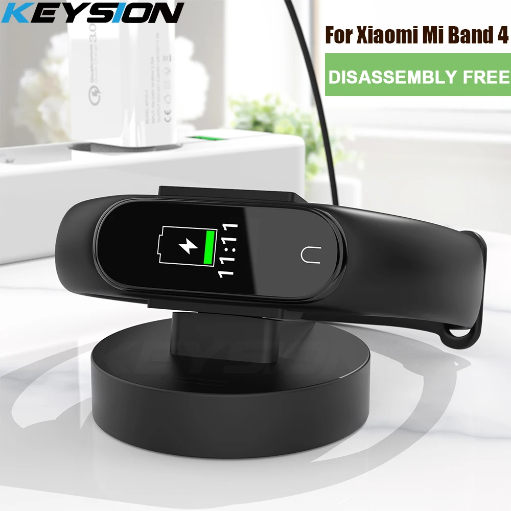 Кабель KEYSION для быстрой зарядки Xiaomi Mi Band 4 глобальная зарядка через USB зарядная док