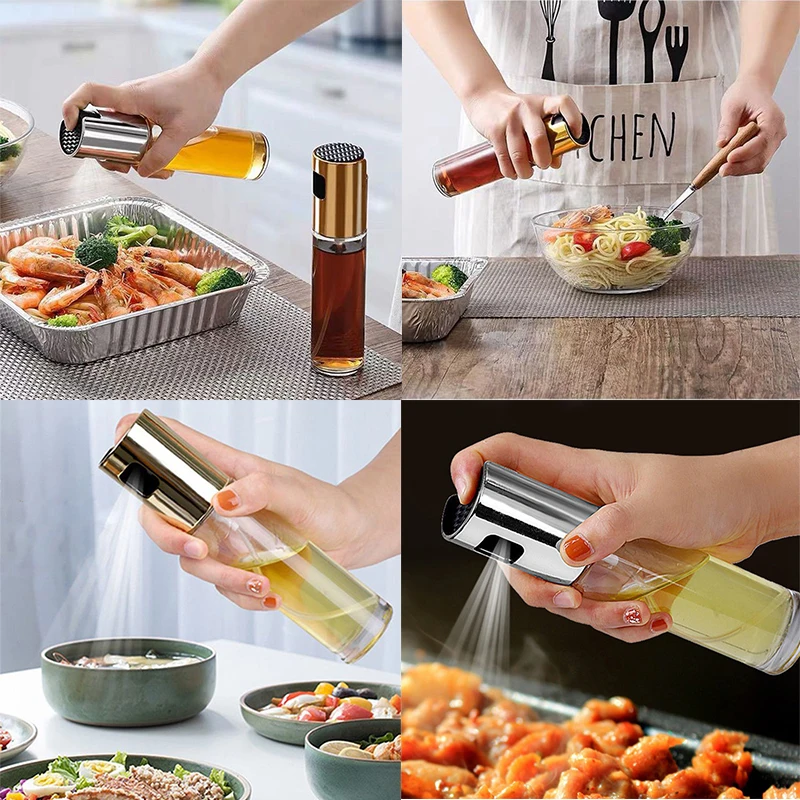 Кухонный стеклянный распылитель масла для приготовления пищи Пустой Диспенсер