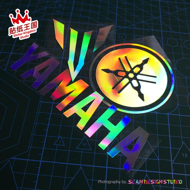

For Yamaha MT03 MT07 MT09 MT10 R1 R6 FZ1 FZ8 TMAX NMAX XMAX Motorcycle motorbike Waterproof Stickers Color Laser Decals