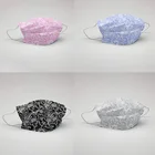 Маски одноразовые кружевные для взрослых, 3 слоя, 50  100 200 шт.