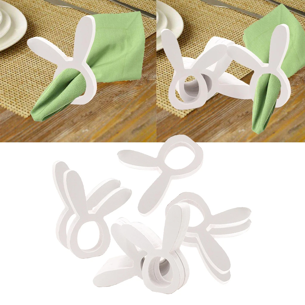 

10x Cute Napkin Rings Dining Room Napkin For Bar Restrauant Decor
