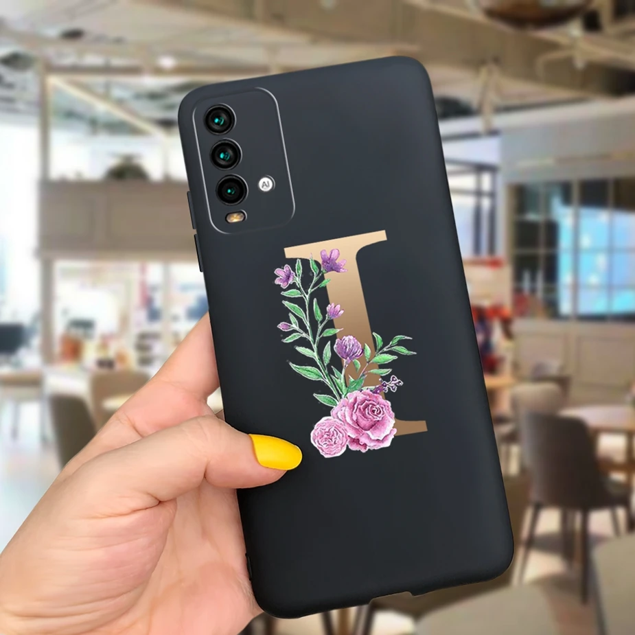 Чехол для Xiaomi Redmi 9 T мягкие тонкие телефонные чехлы с милыми буквами задняя крышка