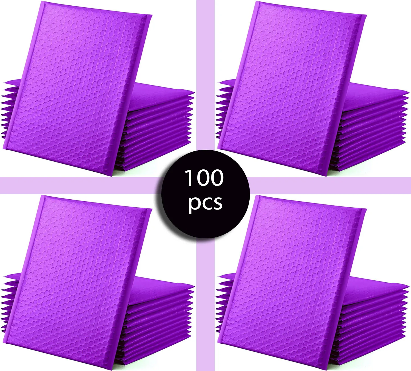 

Пузырчатые конверты фиолетового цвета, 100 шт., 18x23 см