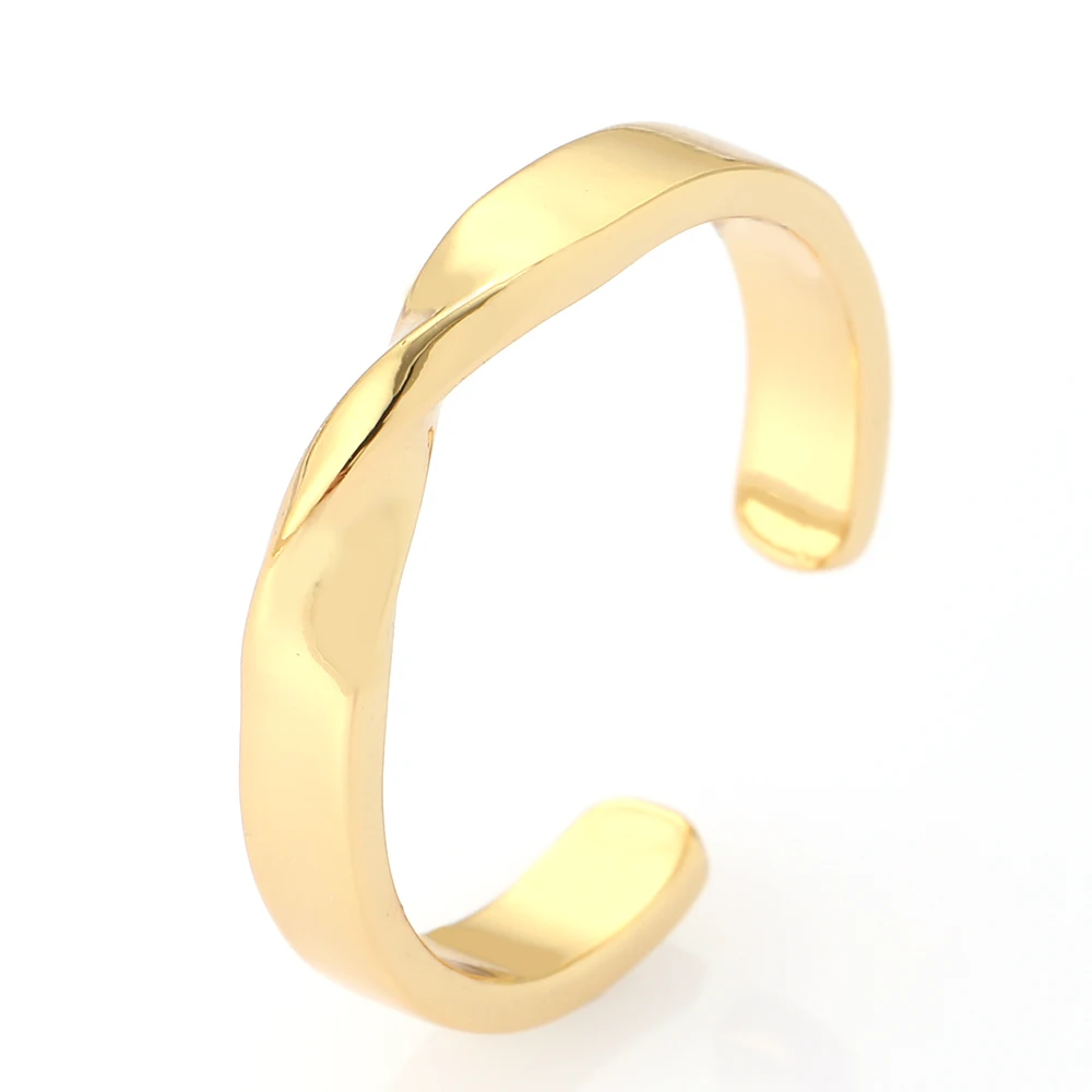 

Aesthetic Thin Rings for Women Minimalist Gold Adjust Open Rings Mens Micro Pave Zirconia Copper Engagement Couple Wedding