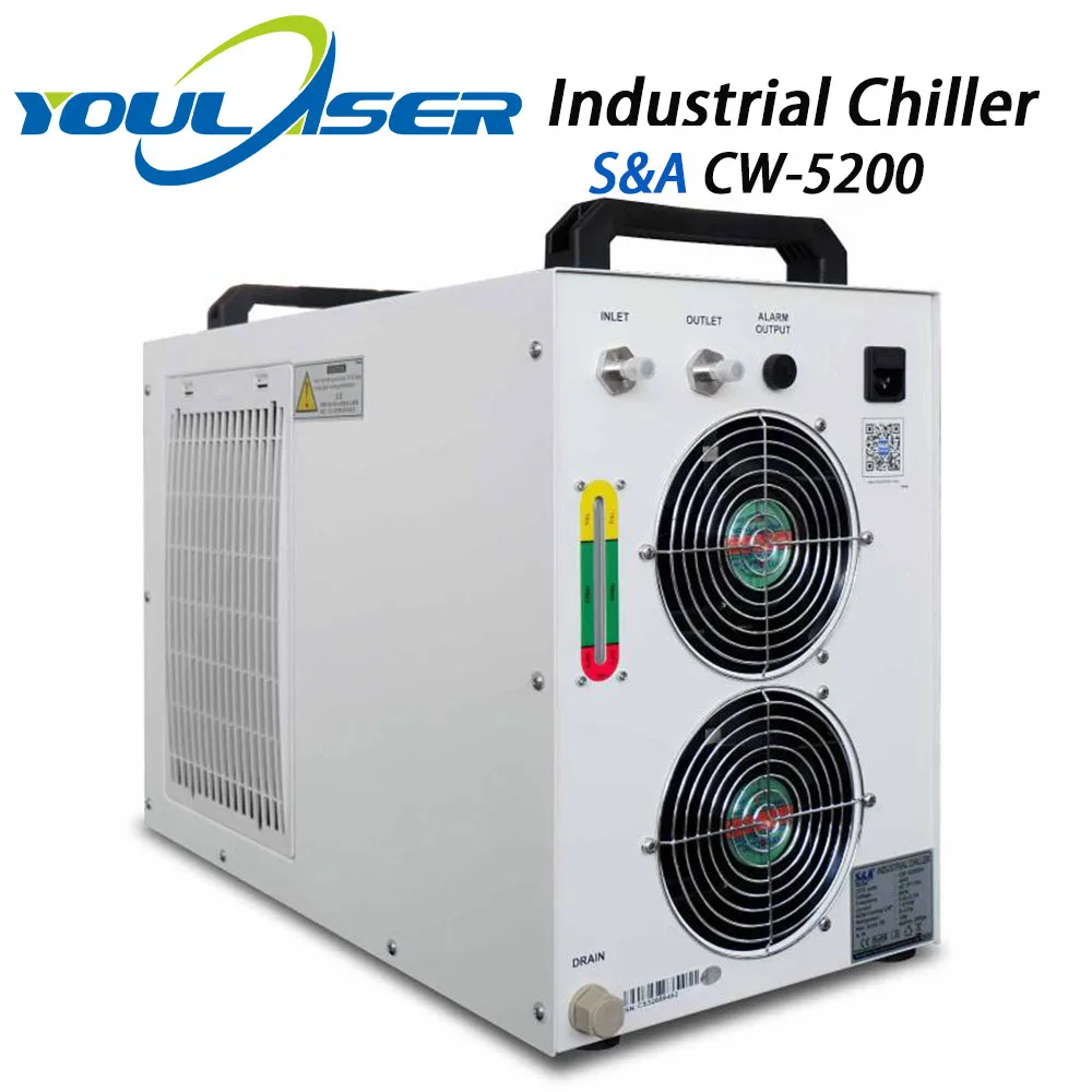 Промышленный Воздушный водяной охладитель S & A CW5200 для CO2 лазерной гравировки