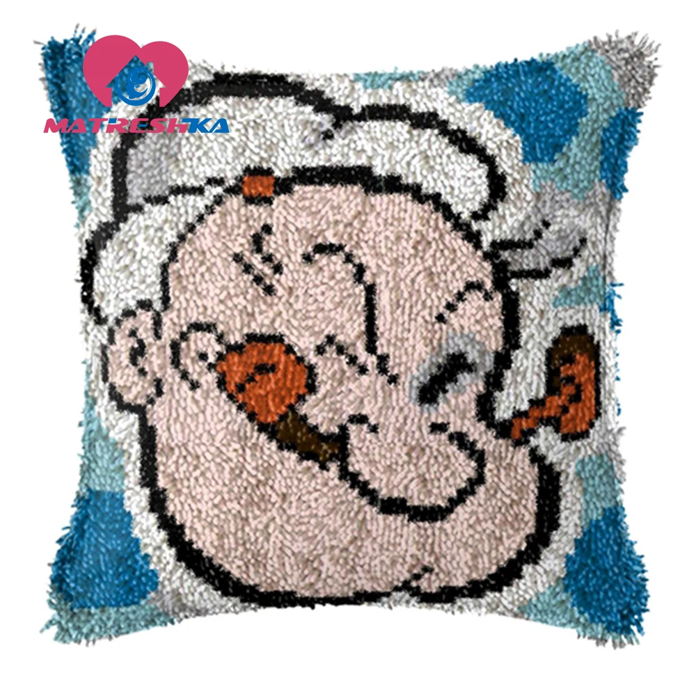 Набор для вышивки ковровых покрытий с мультяшным рисунком крестом подушка