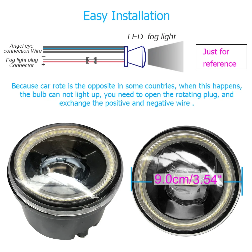 Buildreamen2 Автомобильный светодиодный противотуманный светильник объектив глаза