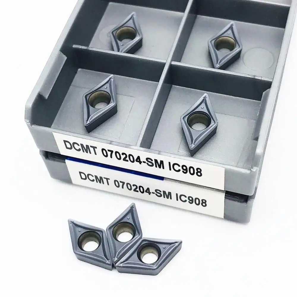 DCMT070204 SM IC907 IC908 внешний токарный инструмент металлический станок с ЧПУ режущий