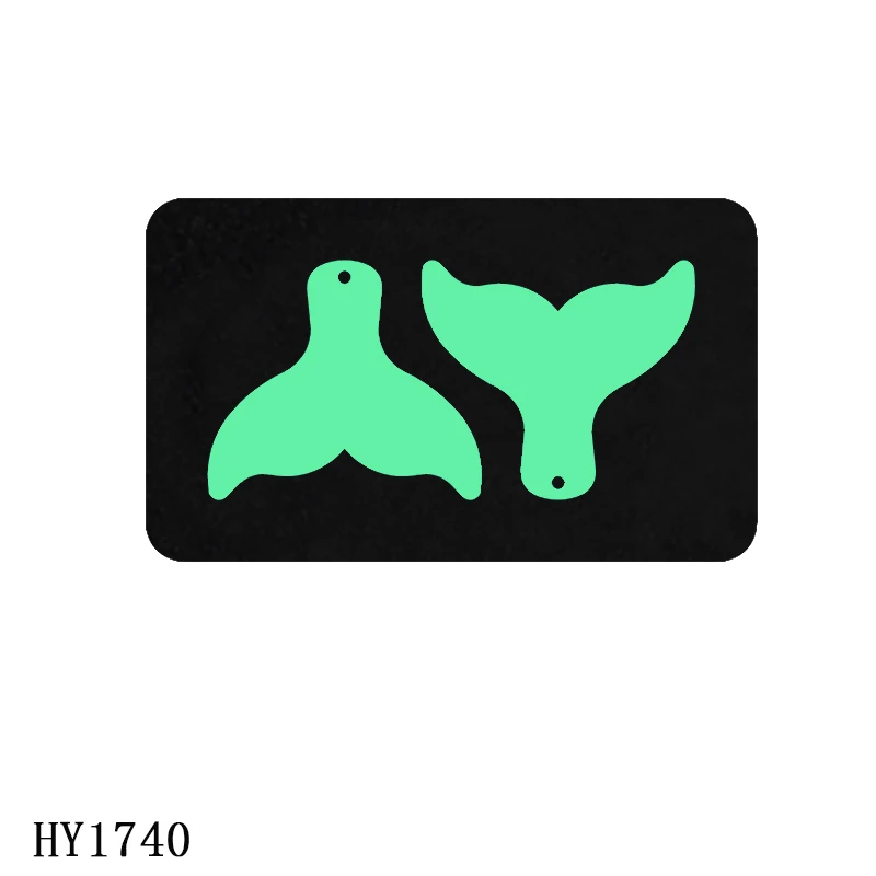 

Mermaid tail earrings cutting dies die cut & wooden dies Suitable for common die cutting machines on the marke