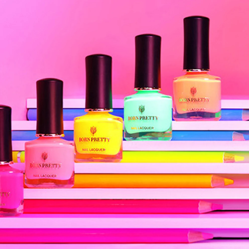 Светящийся лак BORN PRETTY для маникюра верхняя база гель удаляемый замачиванием