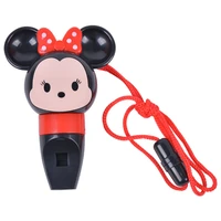 disney mickey minnie toy whistle children baby lanyard whistle cute cartoon educational toys kids gifts 2