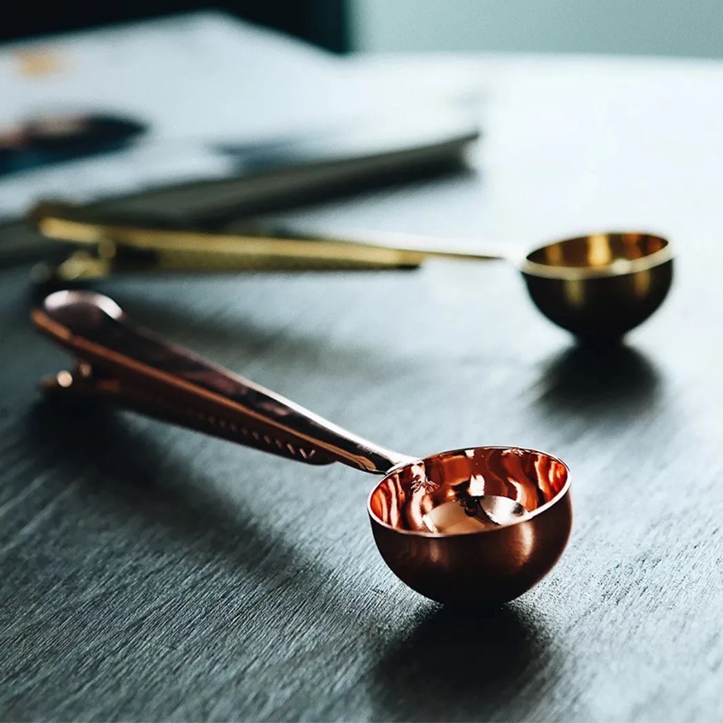 

Stainless Steel Coffee Scoop Clip Coffee Tea Measuring Spoon Cup Kitchen Cake Baking Measuring Cups Kitchen Cooking Baking Tools