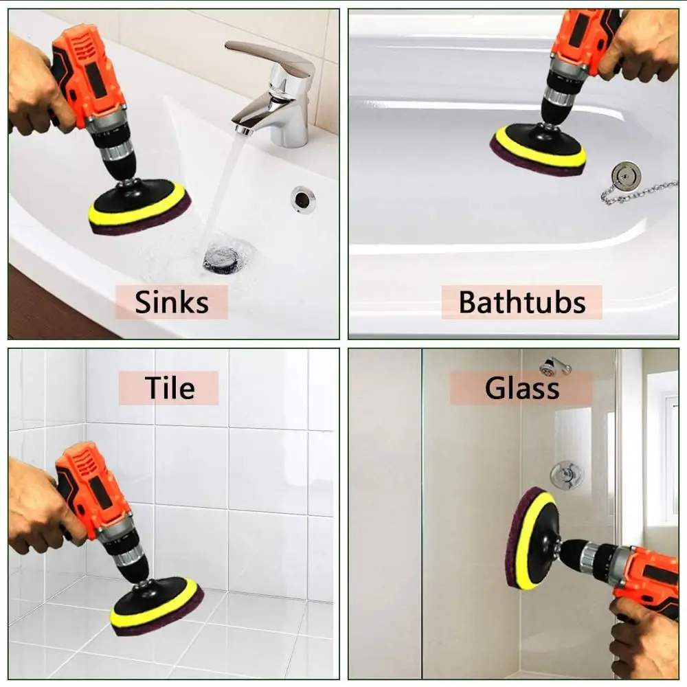 26 шт Мощность железные мочалки чистящая щетка набор сверл 4 или 5 дюймов для Кухня