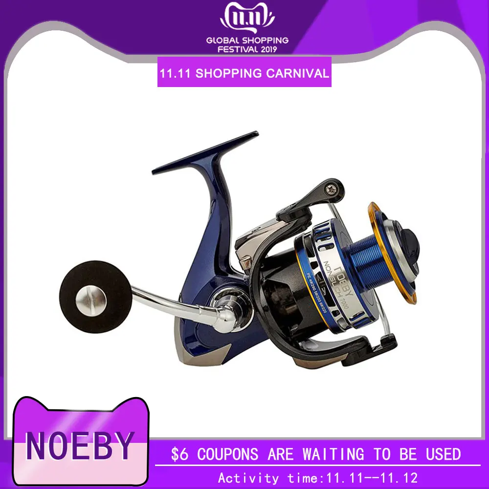 Рыболовные катушки NOEBY 10 + 1BB 4 9: 1 Moulinet спиннинг Carrete De Pesca рыболовные колеса 6000/7000