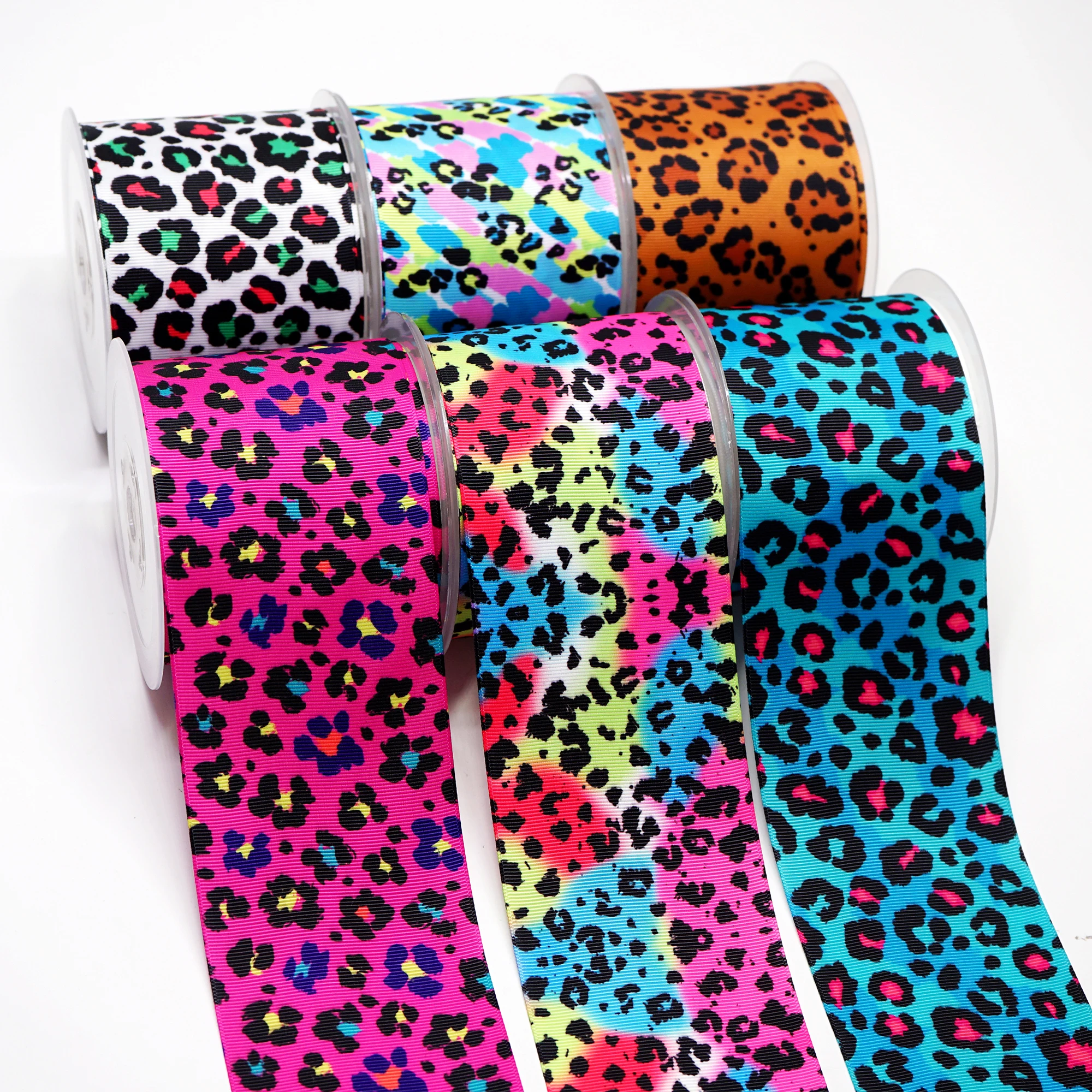 

10 Yards Leopard Printed Grosgrain Ribbon For Hair Bows DIY Crafts Handmade Accessories 17341