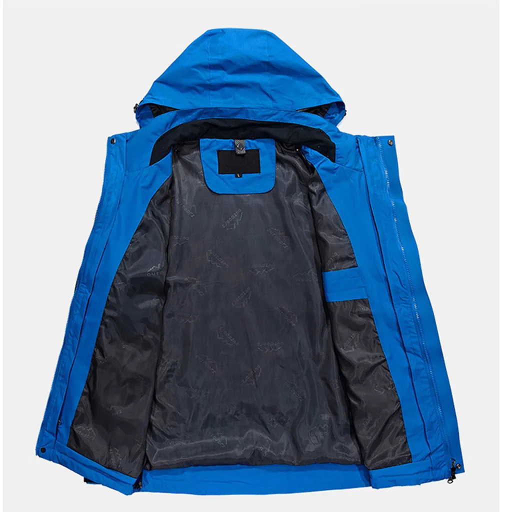 SAGACE зимняя мужская куртка три в одном съемный плюс бархат два предмета большой