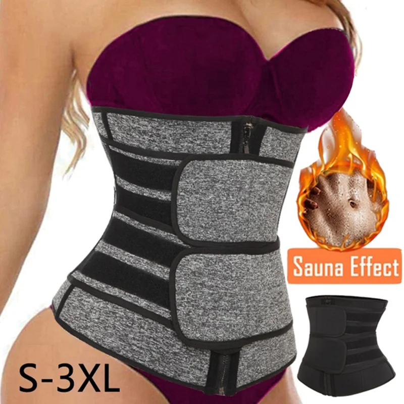 

Slimming Neoprene Sauna Waist Trainer Corset Sweat Belt for Women Weight Loss Compression Trimmer Workout Fitness Waist Trainer
