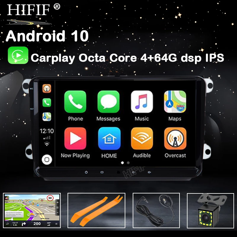 Автомагнитола 2DIN Android 10 навигация GPS для Amarok Volksagen VW Passat B6 golf 56 Skoda Octavia 2 Superb Seat Leon |