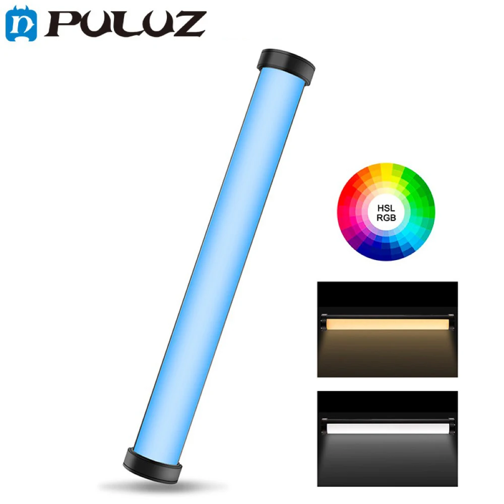 

PULUZ светодиодный видео светильник палочка RGB из антипригарной красочной фото светодиодный Stick видео светильник ручной магнитный светодиодн...